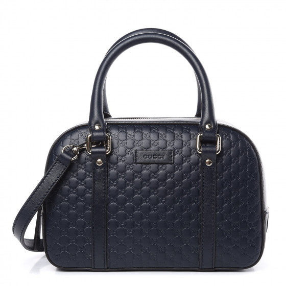 Gucci Guccissima Micro Navy bag
