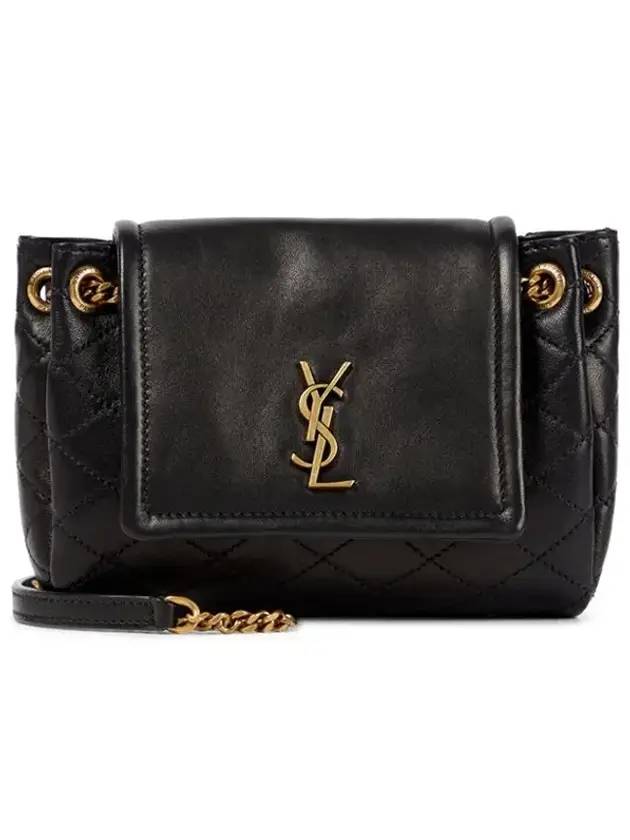 Luxury Saint Laurent Trending 2025 Nolita Lambskin Mini Bag Black