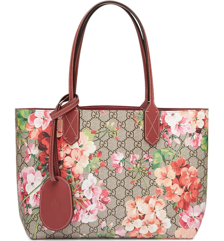 GUCCI GG BLOOMS REVERSIBLE TOTE
