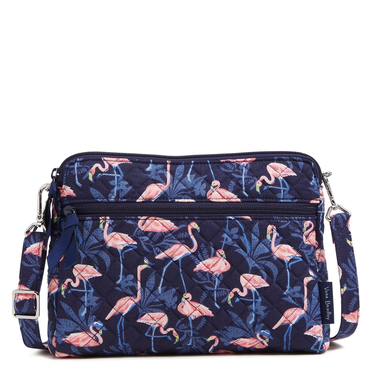 Triple Compartment Crossbody Bag