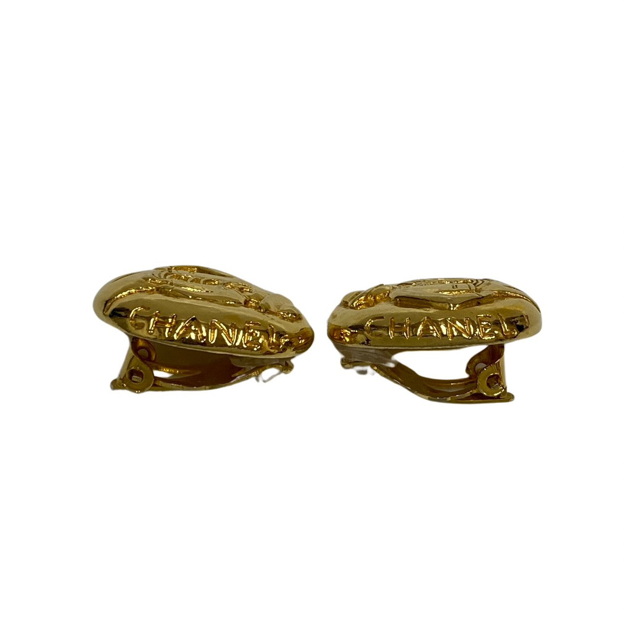 CHANEL Earring Gold Plated gold Mademoiselle Women