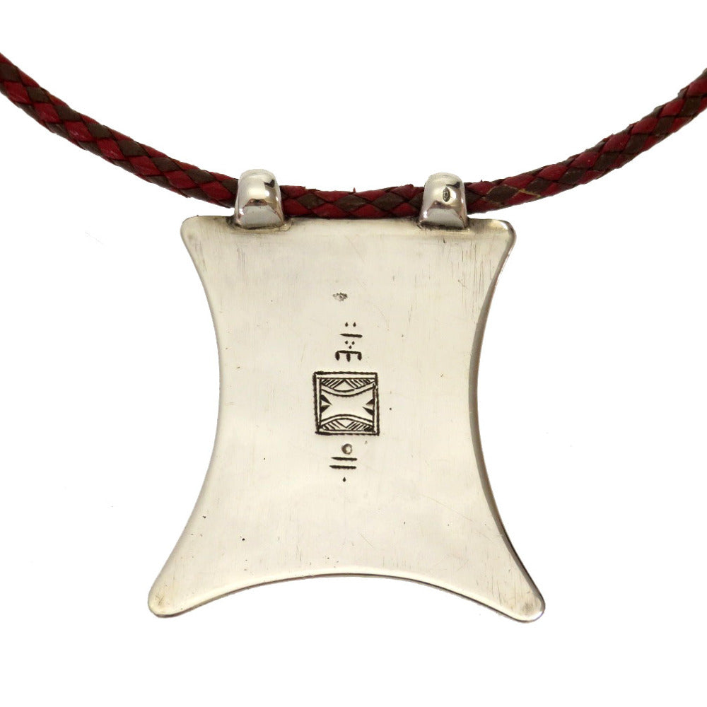 HERMES Necklace Silver Silver Touareg braided vintage Women(Unisex)