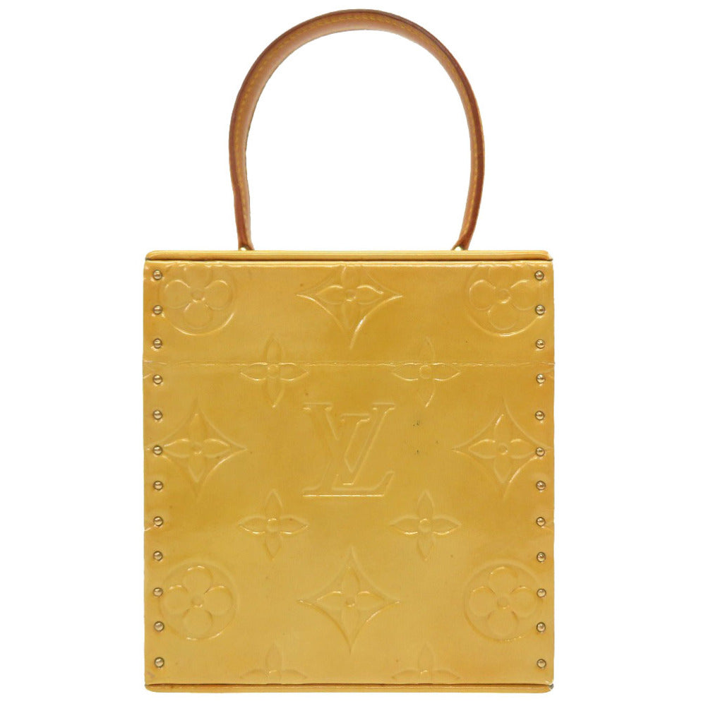 LOUIS VUITTON Handbag M91002 Monogram Vernis Lime yellow Vernis Bleecker Women