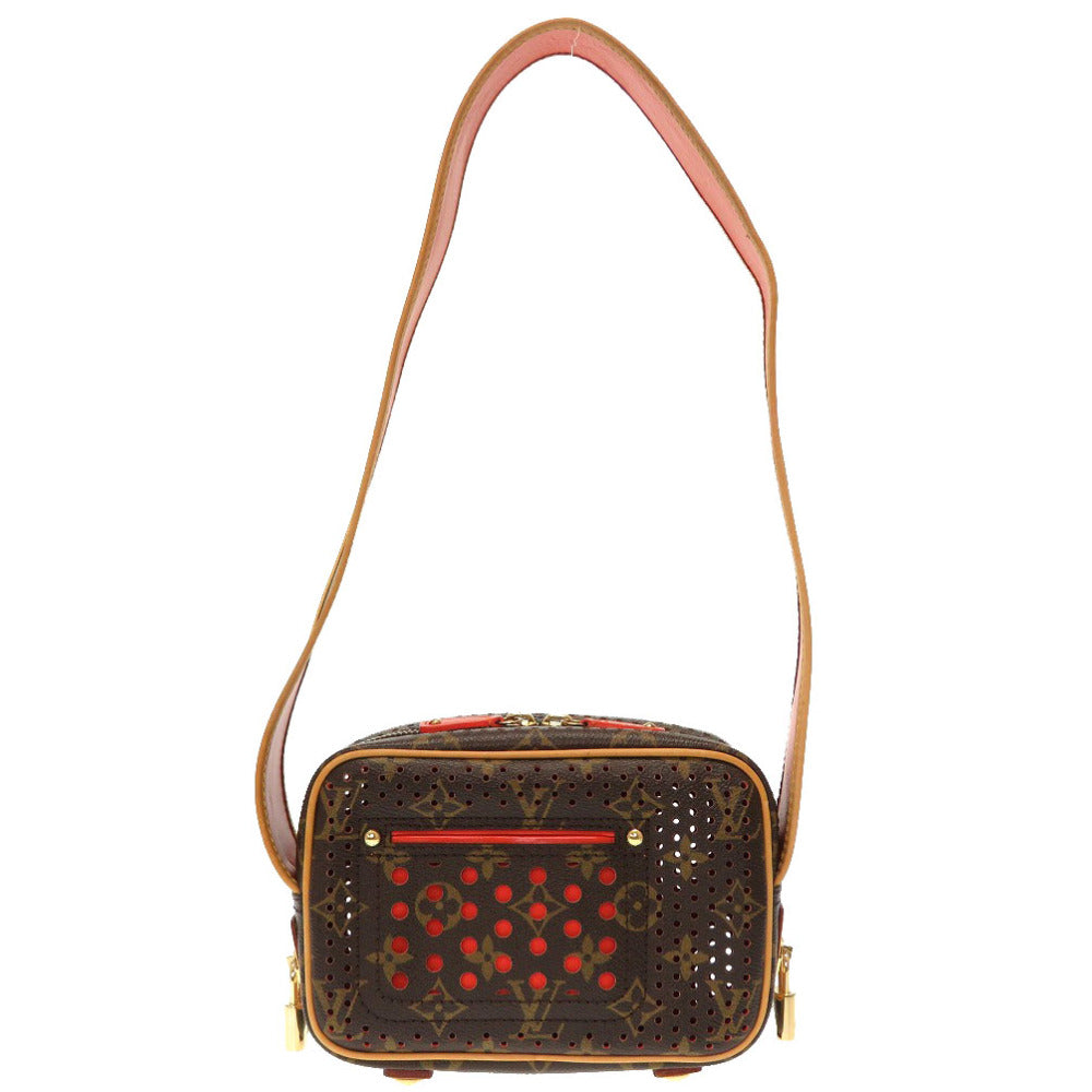 LOUIS VUITTON Shoulder Bag M95177 Monogram Perfo Orange Monogram Perfo Mini Trocadero Women