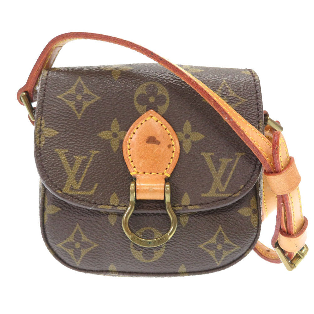 LOUIS VUITTON Shoulder Bag M51245 Monogram canvas Brown Monogram Mini-mini Saint-Cloud Women