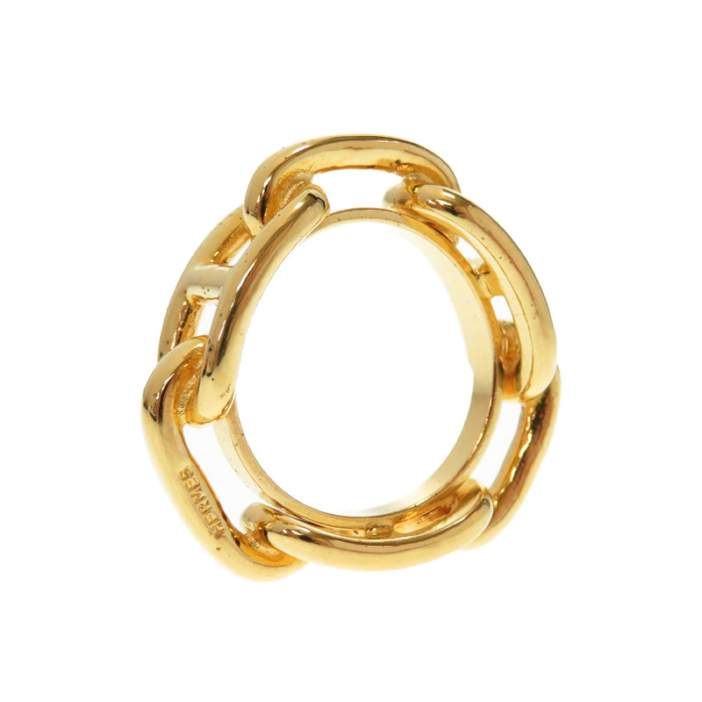 HERMES Scarf ring metal gold Chene Dunkle Women(Unisex)