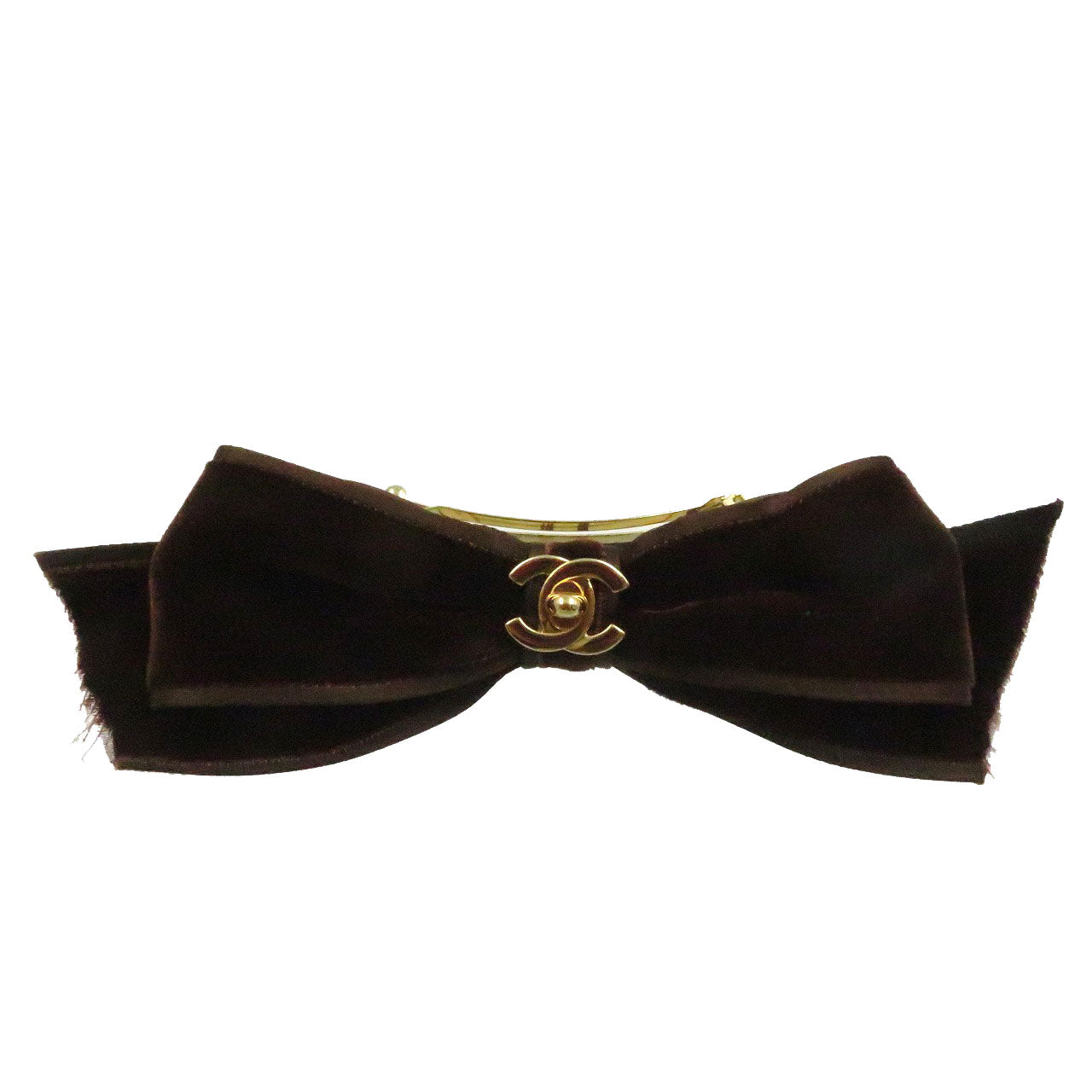 CHANEL Valletta Suede Brown COCO Mark Women