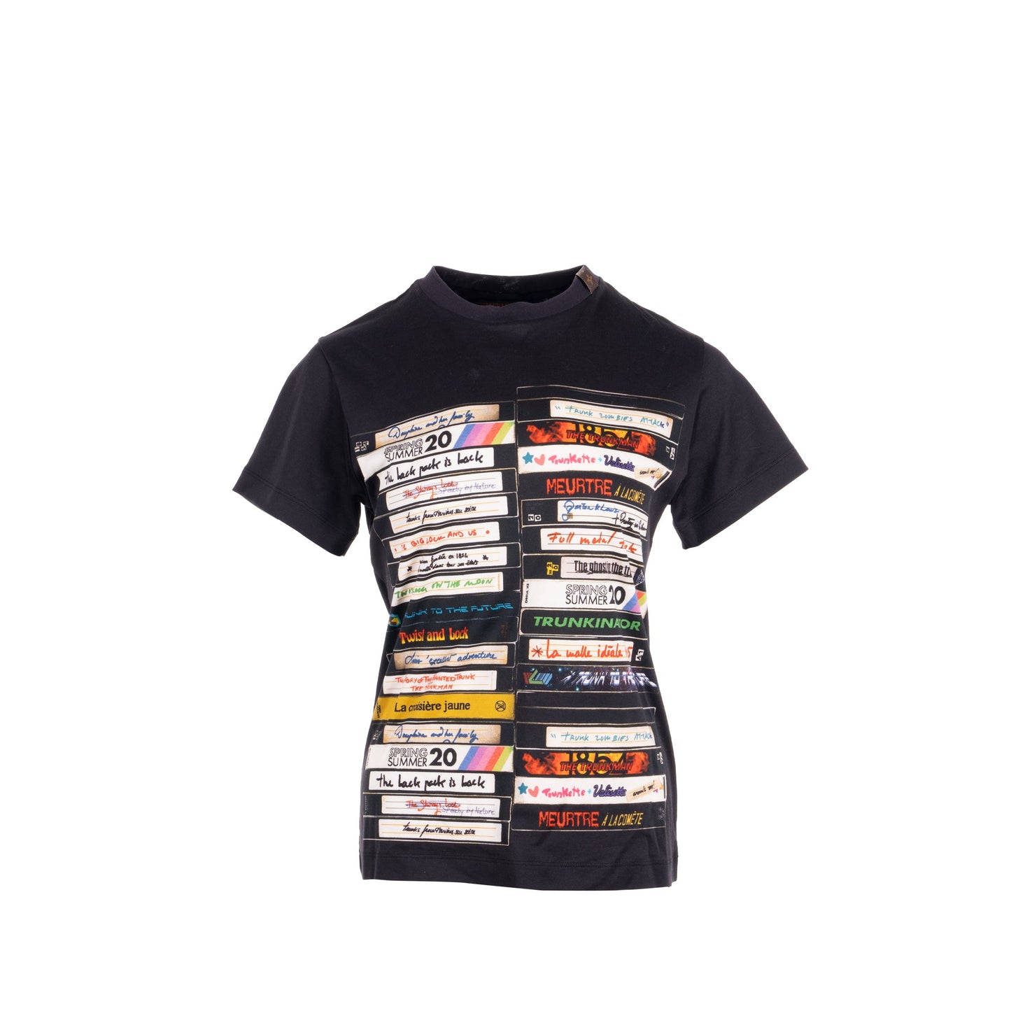 Louis Vuitton size printed T-shirt Cotton Black / Multicoloure