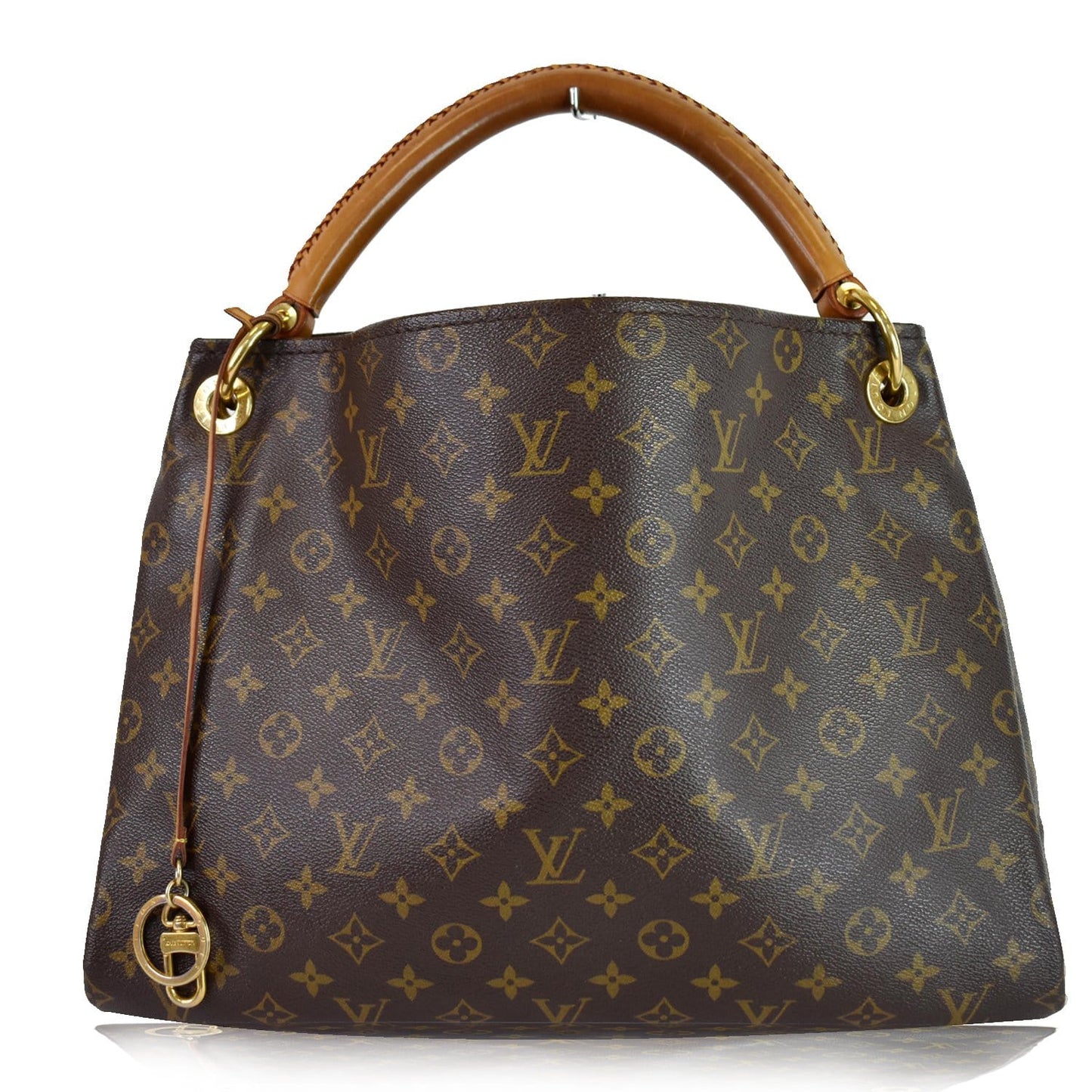 LOUIS VUITTON Artsy MM Monogram Canvas Shoulder Bag Brown
