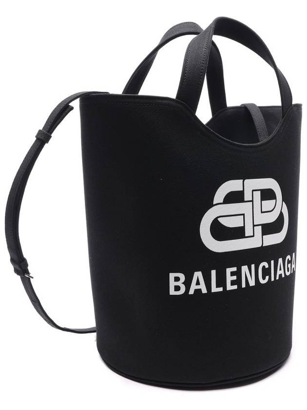 Luxury Balenciaga Trending 2025 Wave Logo Medium Tote Bag Black