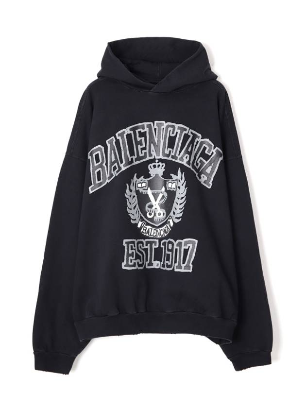 Luxury Balenciaga Trending 2025 DIY College Medium Fit Hoodie Black