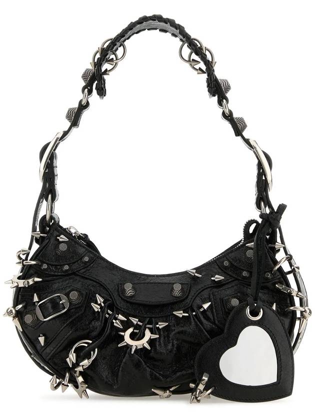 Luxury Balenciaga Trending 2025 Le Cargol XS Metal Detail Shoulder Bag Black