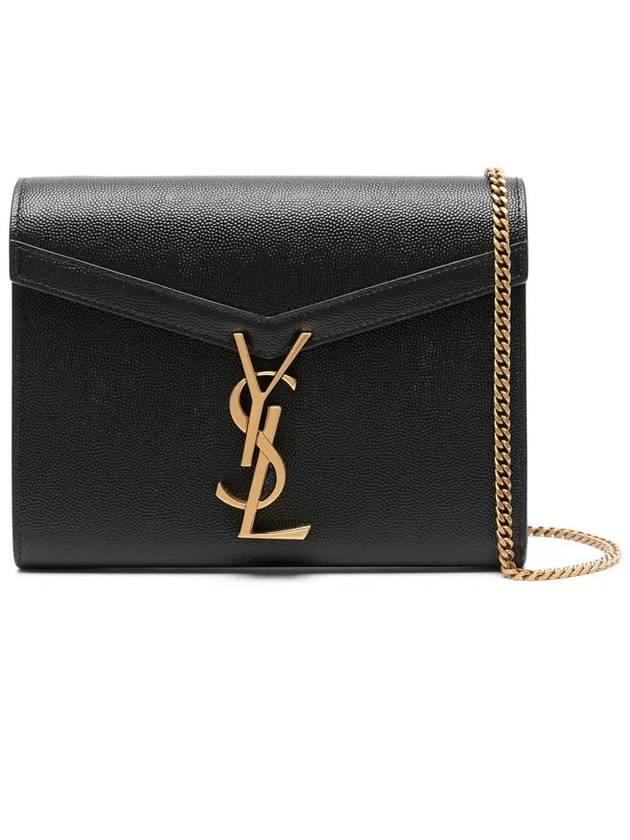 Luxury Saint Laurent Trending 2025 Cassandra Monogram Chain Shoulder Bag Black