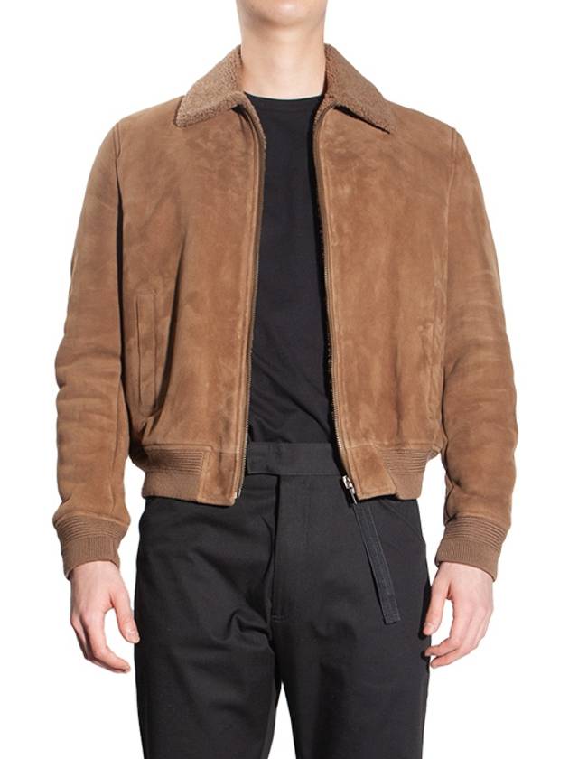Luxury Saint Laurent Trending 2025 Shearing Zip-Up Jacket Brown