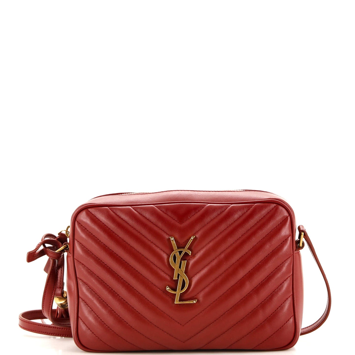 Luxury Saint Laurent Trending 2025 Lou Camera Bag Matelasse Chevron Leather Small