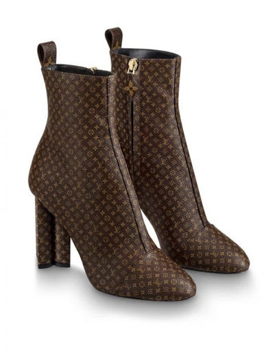 Louis Vuitton Silhouette Monogram Ankle Boots