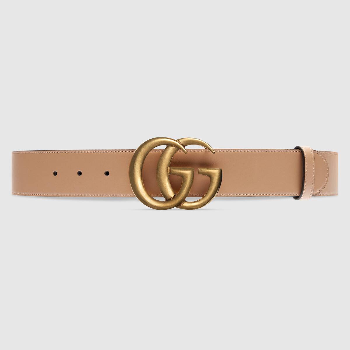Gucci GG leather belt Tan