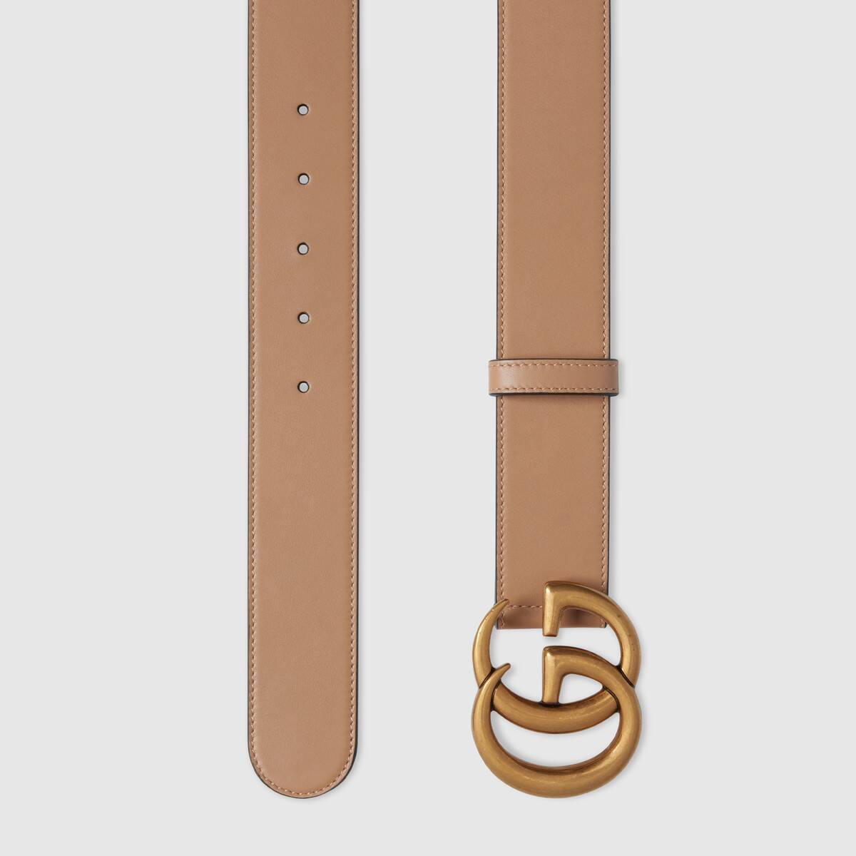 Gucci GG leather belt Tan