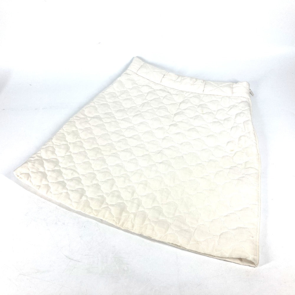FENDI skirt FQ7144 silk white quilting Women 40