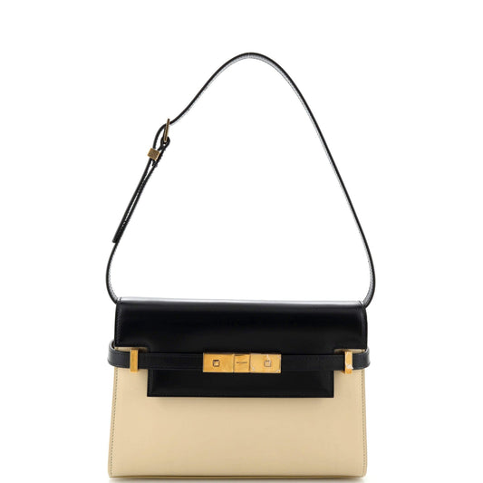 Luxury Saint Laurent Trending 2025 Manhattan Shoulder Bag Leather Small