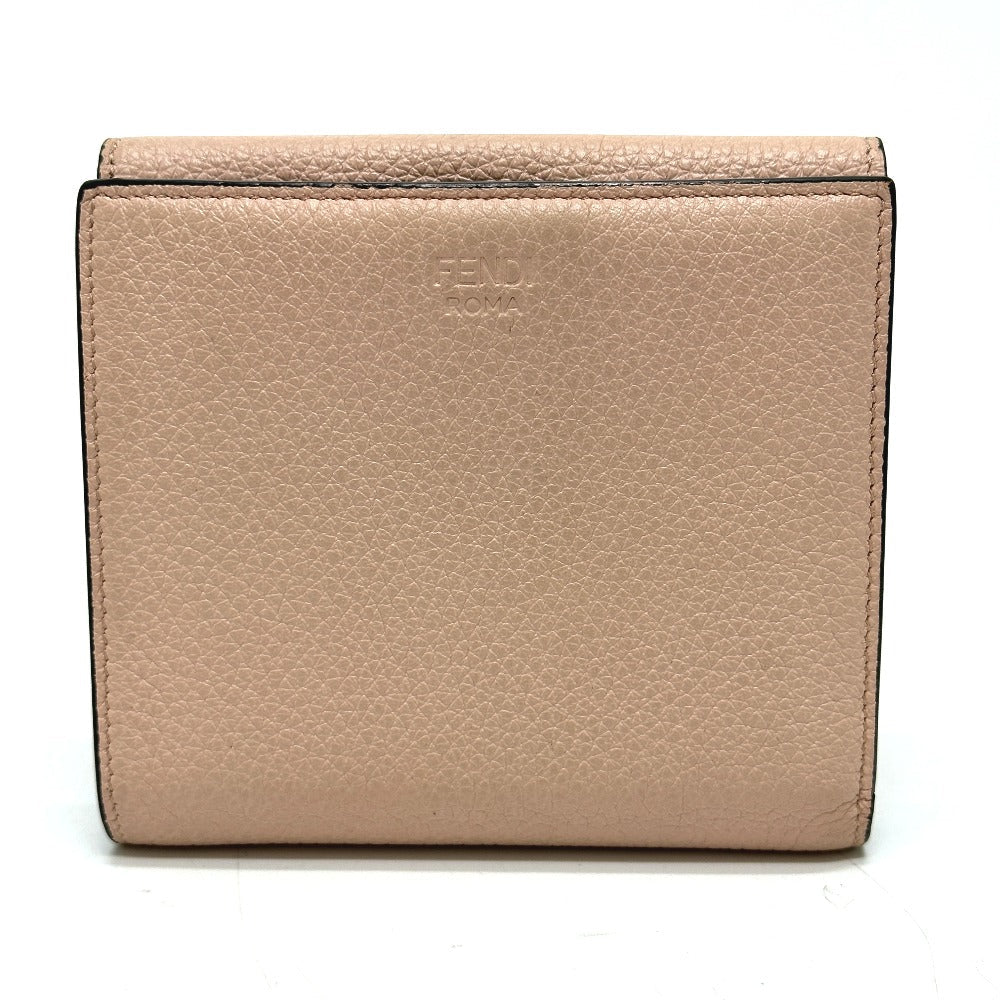 FENDI Folded wallet 8M0438 leather pink Peekaboo Women
