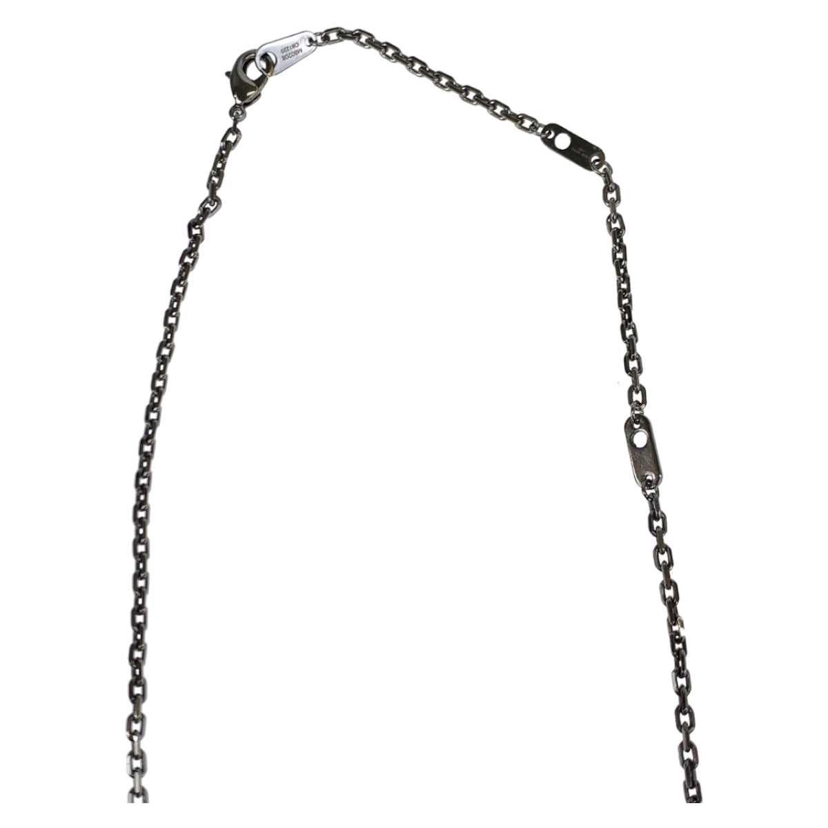 LOUIS VUITTON Necklace M80208 metal Turquoise Blue SilverMetal LV initials