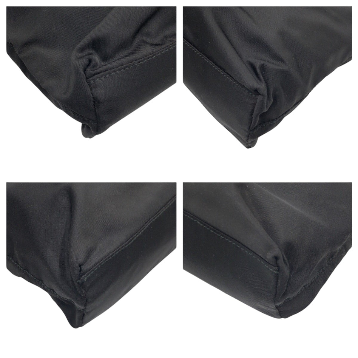 PRADA Tote Bag Nylon Black black Tote Bag Shoulder Bag Handbag Test Triangular logo Women