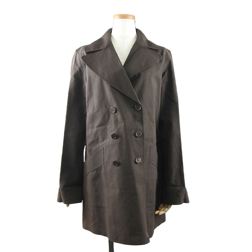 LOUIS VUITTON trench coat cotton Brown Women 36