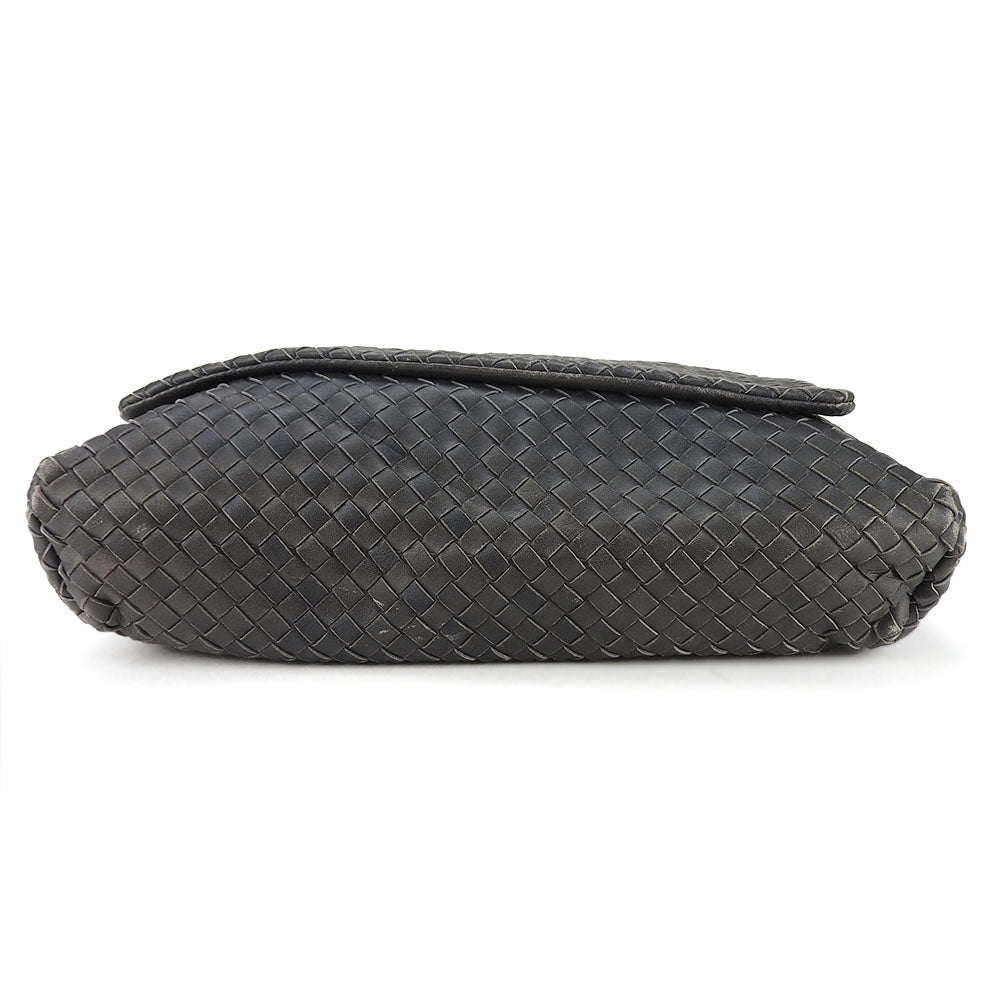 BOTTEGAVENETA Shoulder Bag 161314 leather gray INTRECCIATO unisex(Unisex)