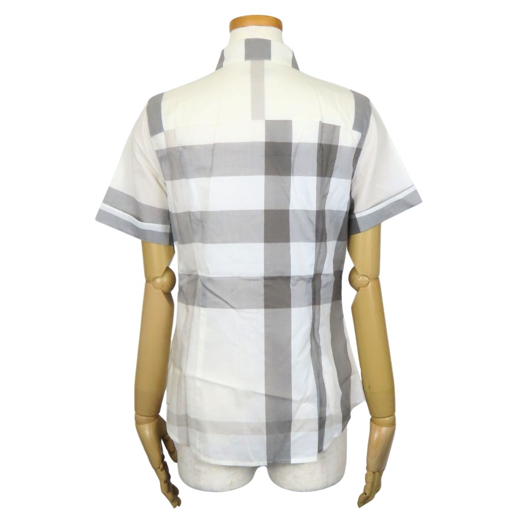 BURBERRY Short sleeve shirt cotton off white Unused storage item Women XS