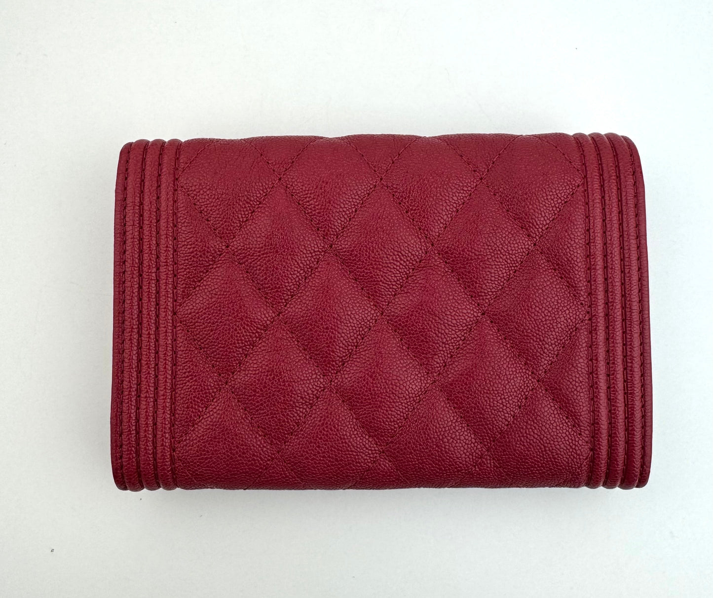 Chanel Caviar Quilted Medium Boy Flap Wallet