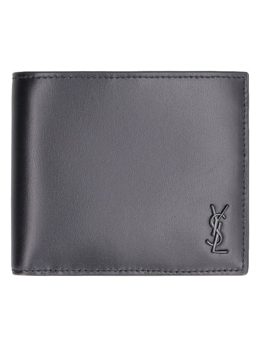 Luxury Saint Laurent Trending 2025 Men's Tiny Cassandra Wallet in Nero | 6077271JB0U1000