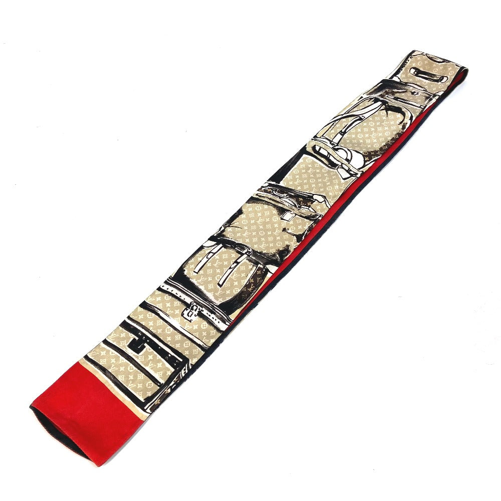 LOUIS VUITTON scarf M73964 silk beige Monogram Bando trunk Women
