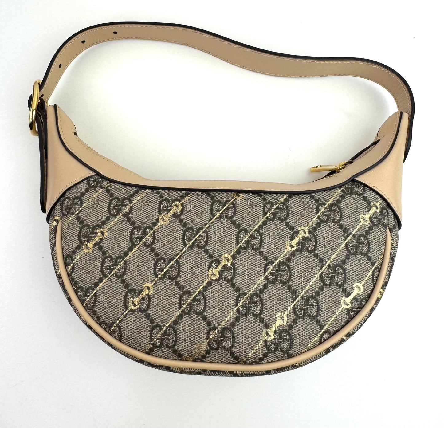 Gucci Beige Mini Ophidia Horsebit Bag