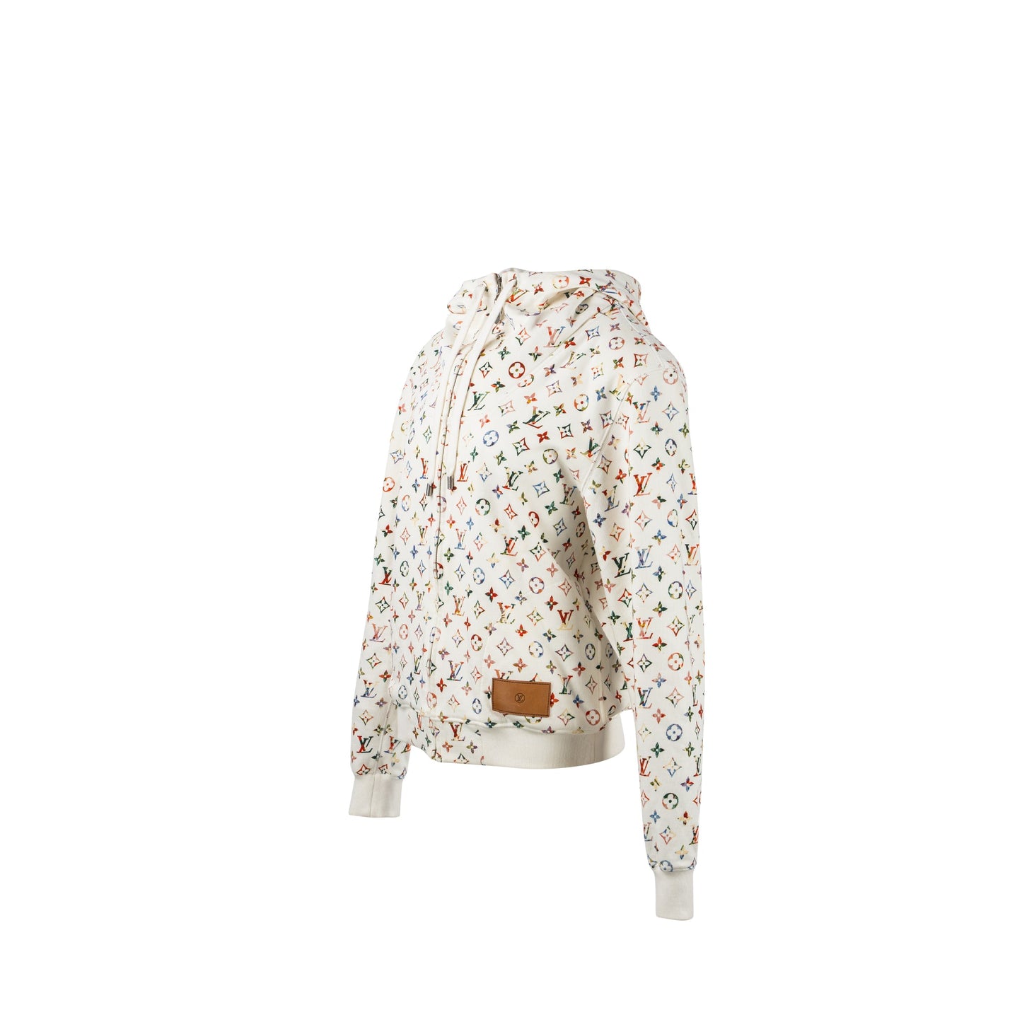 Louis Vuitton Size Monogram Hoodie Jacket Cotton White/Multicolour