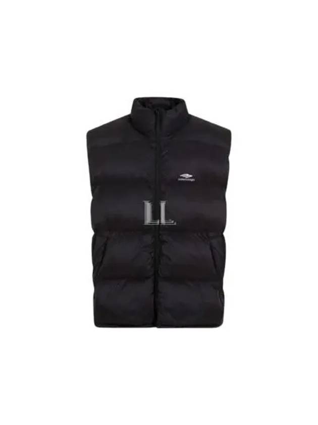 Luxury Balenciaga Trending 2025 Quilted Nylon Puffer Vest Black