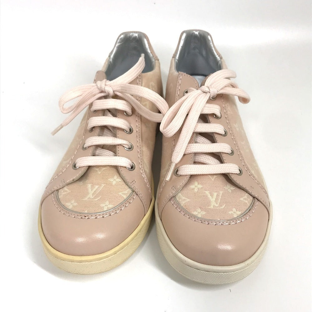 LOUIS VUITTON sneakers , Monogram Minilan Canvas pink Monogram mini run Kids 32