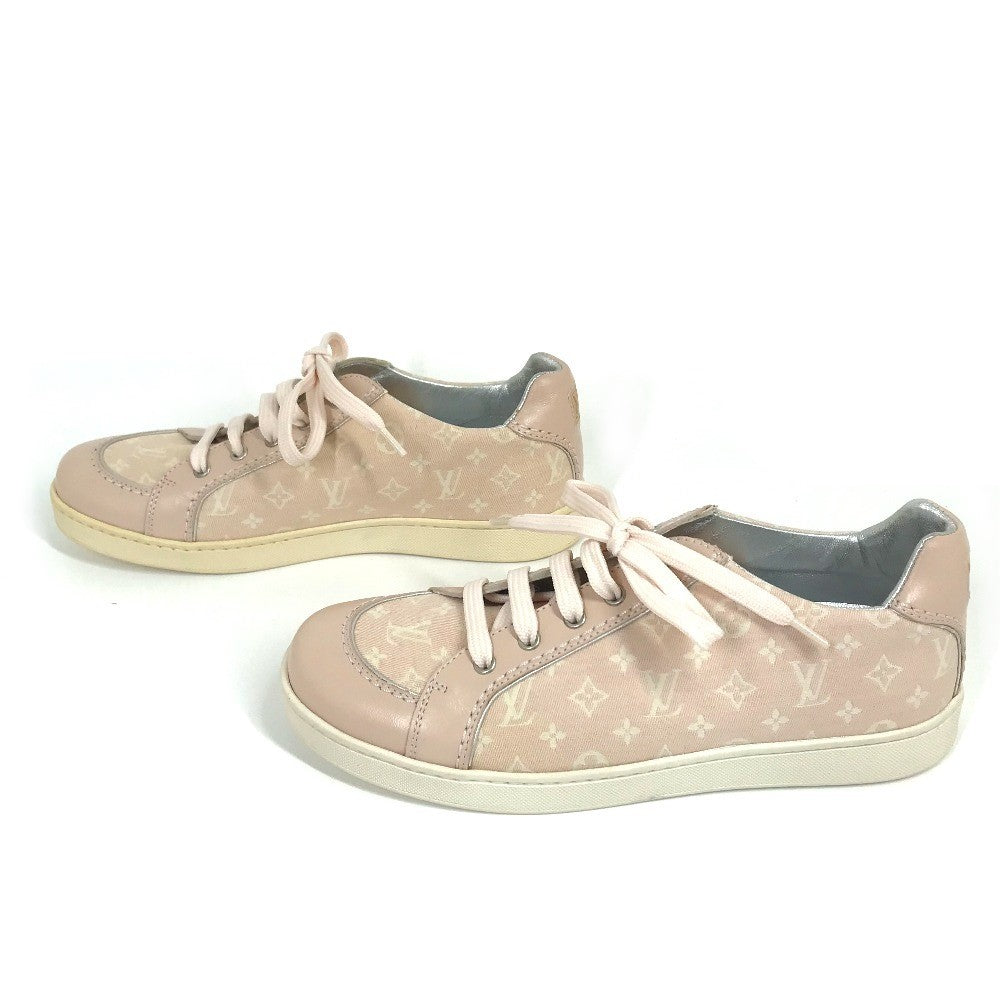 LOUIS VUITTON sneakers , Monogram Minilan Canvas pink Monogram mini run Kids 32