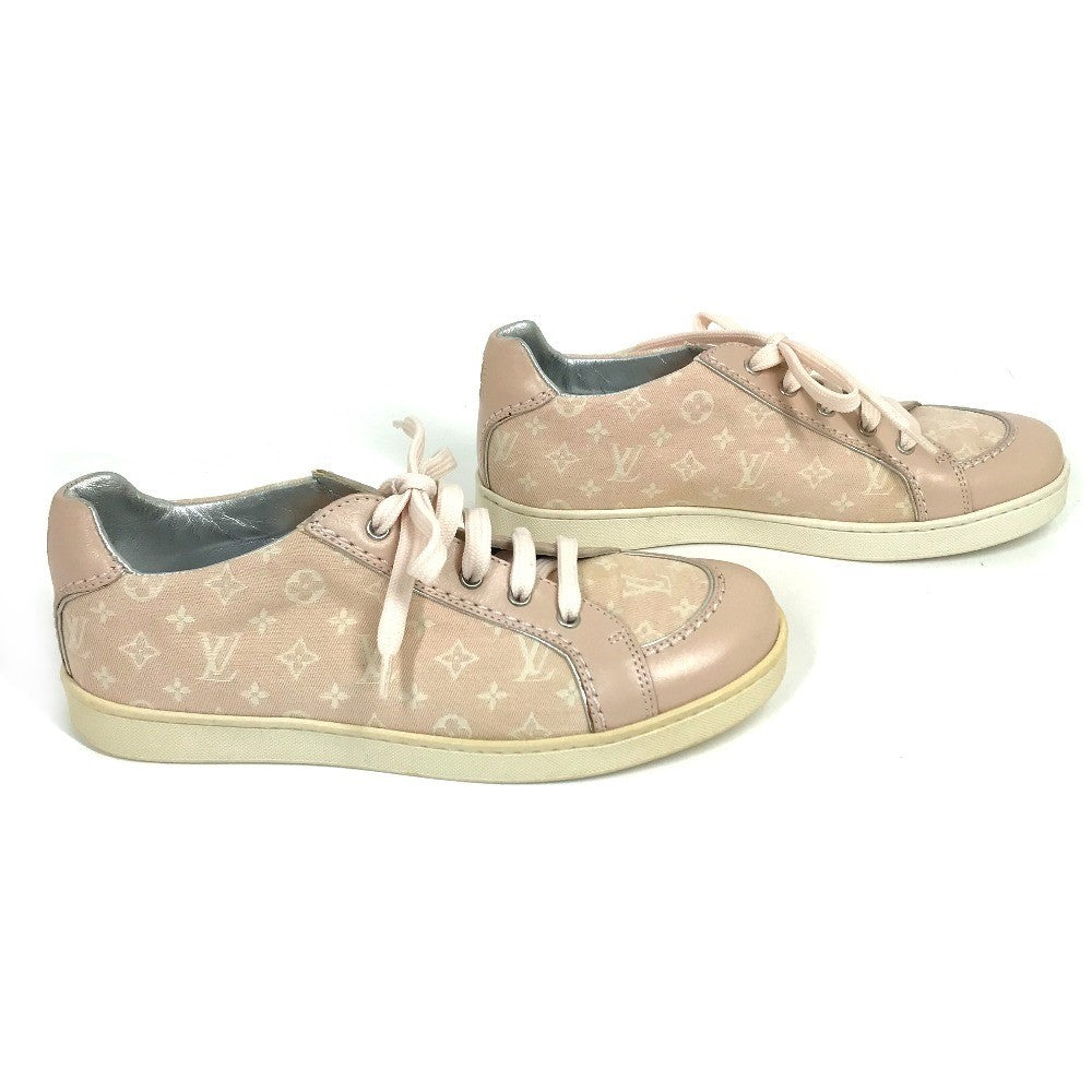 LOUIS VUITTON sneakers , Monogram Minilan Canvas pink Monogram mini run Kids 32