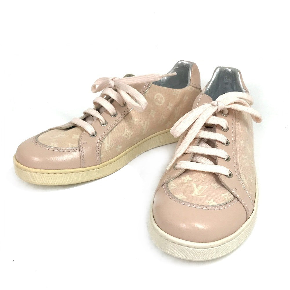 LOUIS VUITTON sneakers , Monogram Minilan Canvas pink Monogram mini run Kids 32