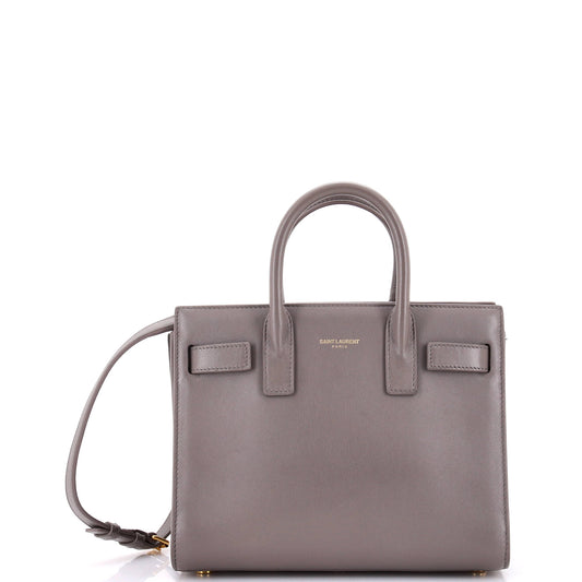Luxury Saint Laurent Trending 2025 Sac de Jour Bag Leather Nano
