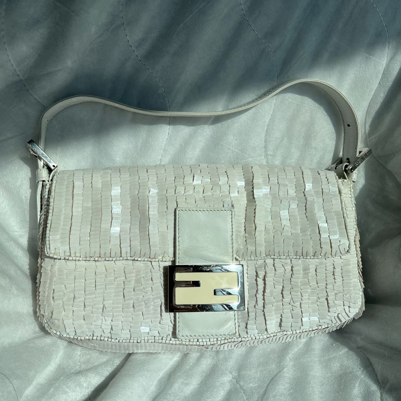 FENDI Baguette Snow White sequins excellent condition