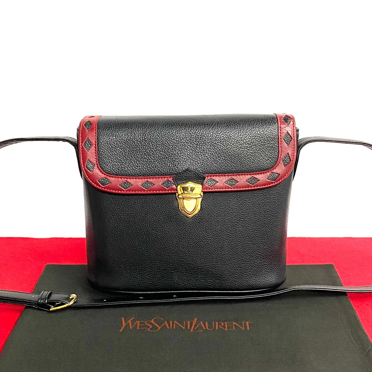 YVES SAINT LAURENT Shoulder Bag leather black Women