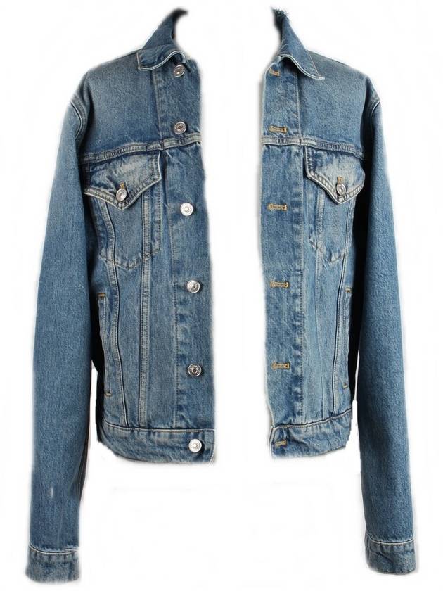 Luxury Balenciaga Trending 2025 Wave logo denim jacket 46