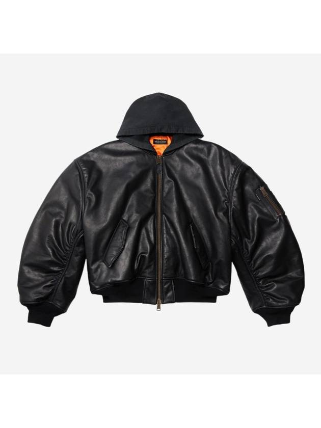 Luxury Balenciaga Trending 2025 Hoodie Bomber Black