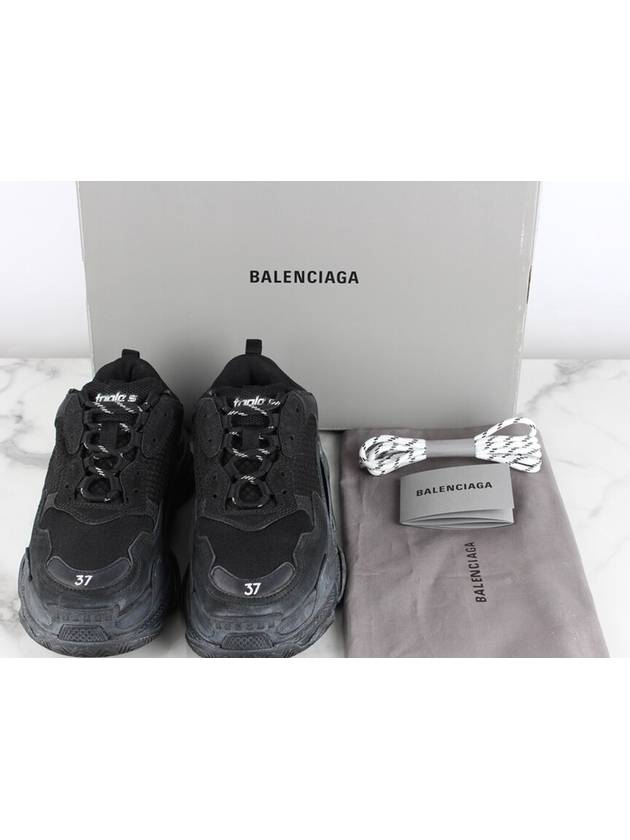 Luxury Balenciaga Trending 2025 Triple S dirty black sneakers 37 240