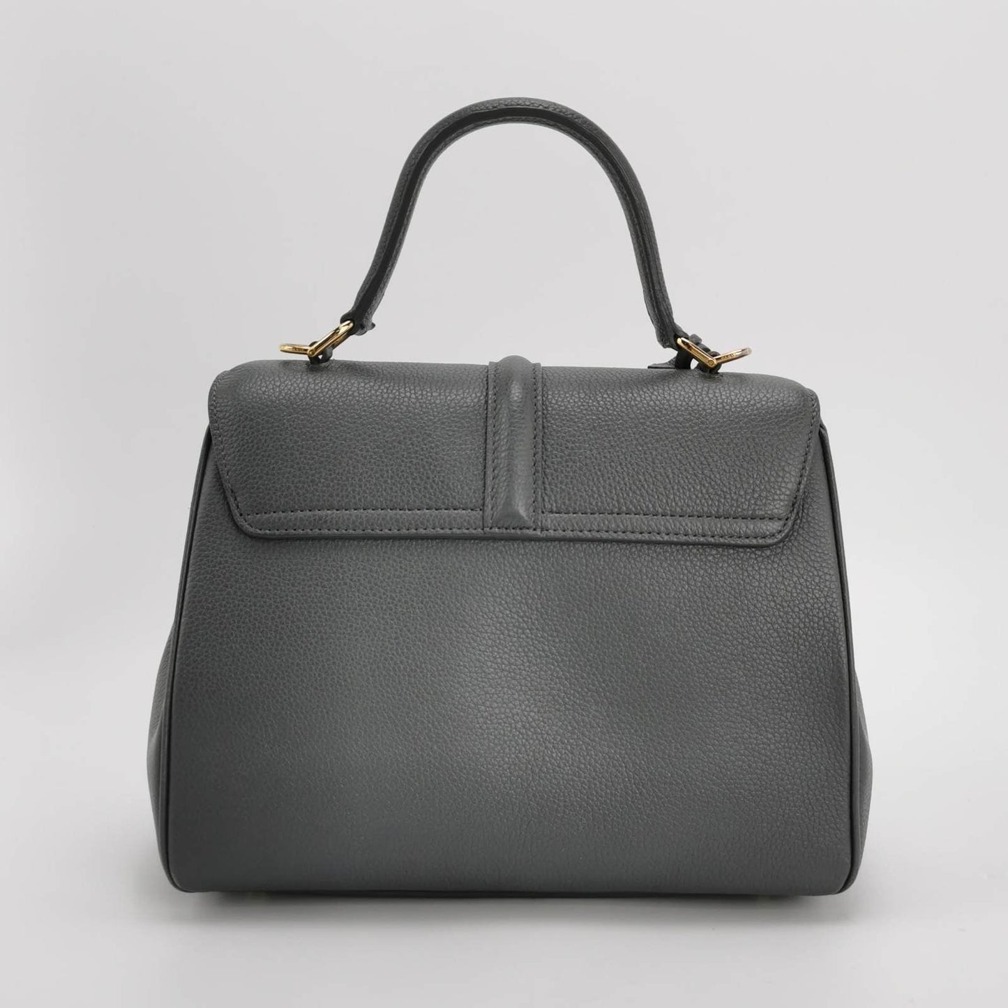 Celine 16 Bag Small Grey Pebbled Calfskin Leather