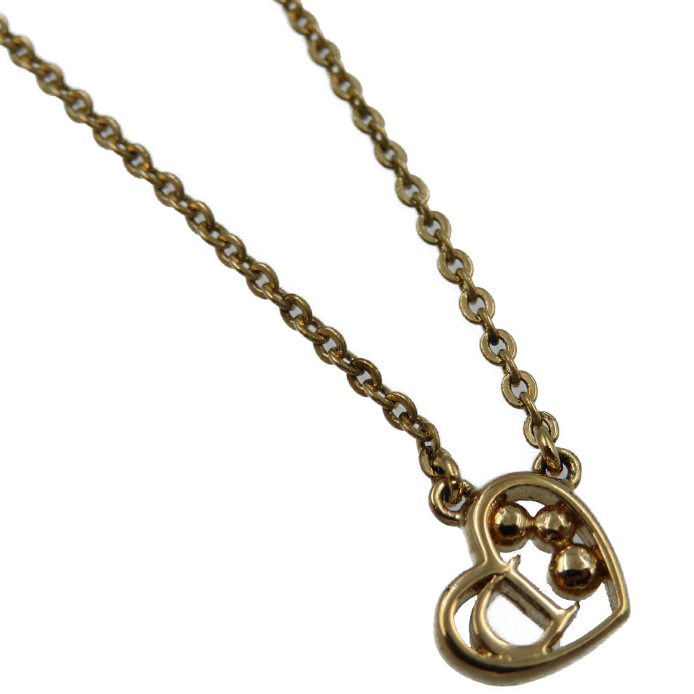 Christian Dior Necklace Metal, Rhinestone gold Women