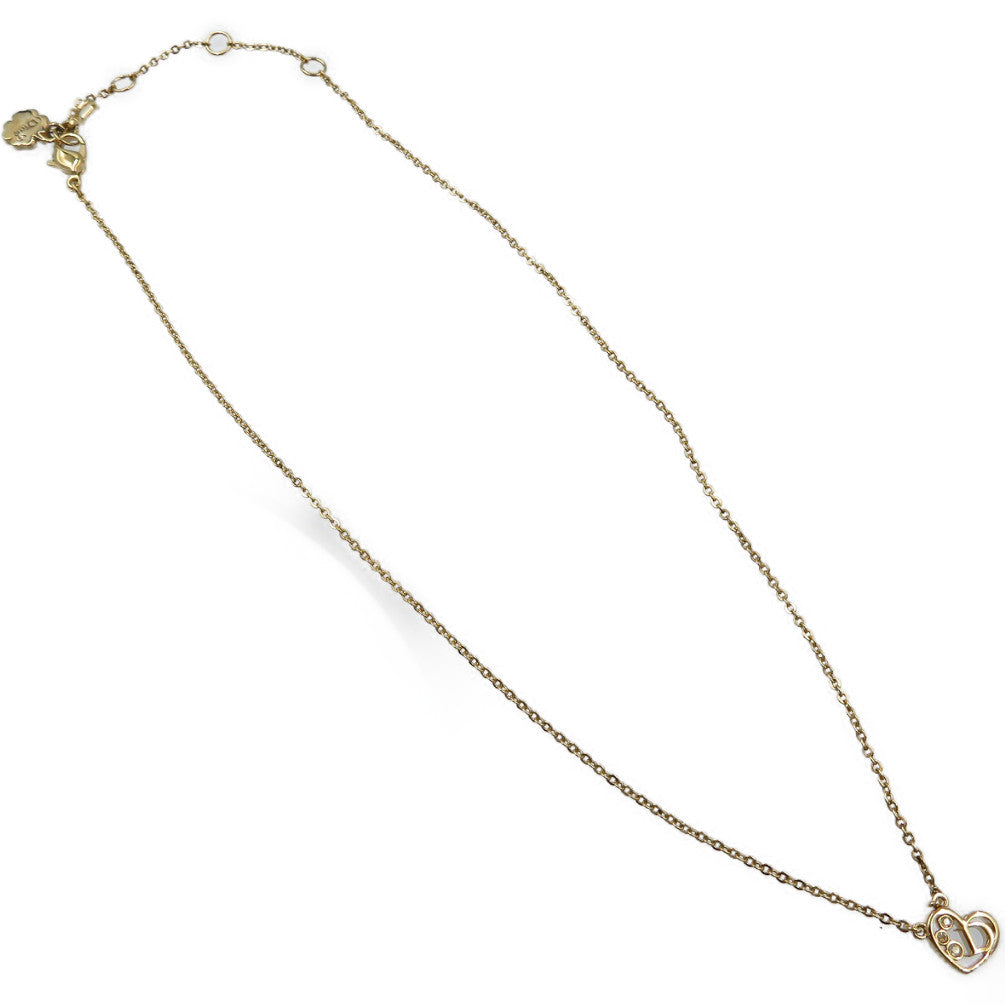 Christian Dior Necklace Metal, Rhinestone gold Women