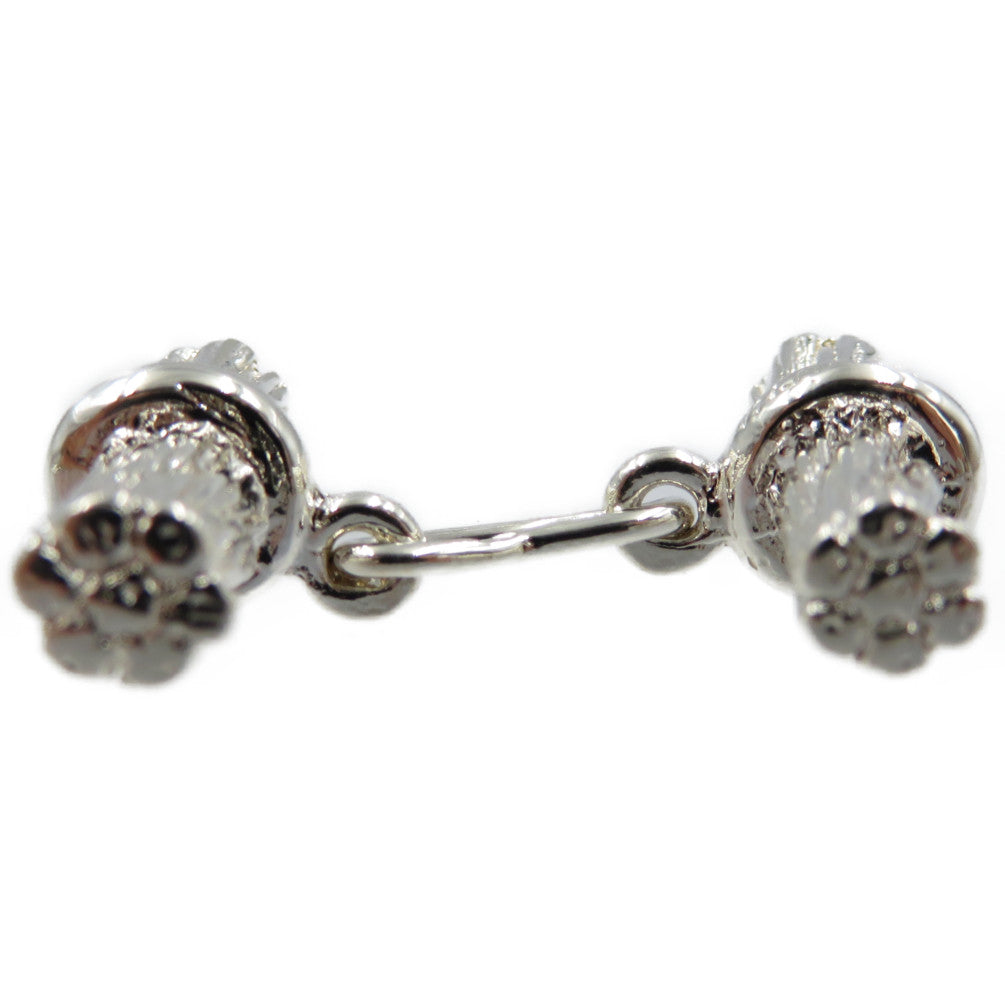 HERMES cuffs Silver925 Silver Rope motif mens